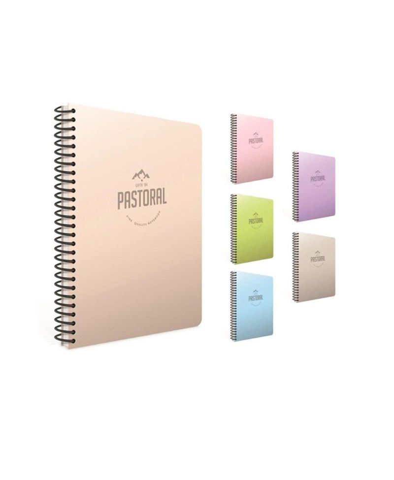 Gıpta Pastoral A4 Spiralli Pp Kapak Defter 96 Yaprak Kareli (4 Lü Paket)