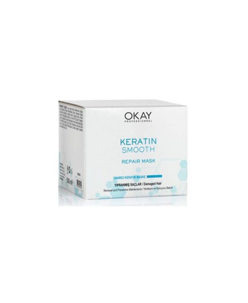 Okay Keratin Smooth Onarıcı Saç Maskesi 500 ml