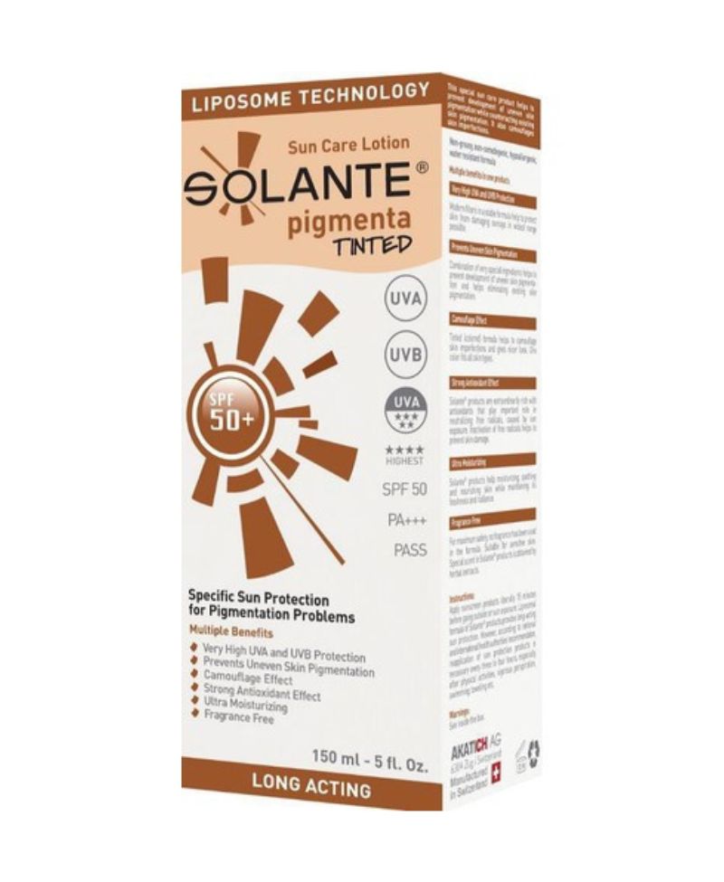 Solante Pigmenta Tinted Güneş Koruyucu Losyon Spf 50 150 ml