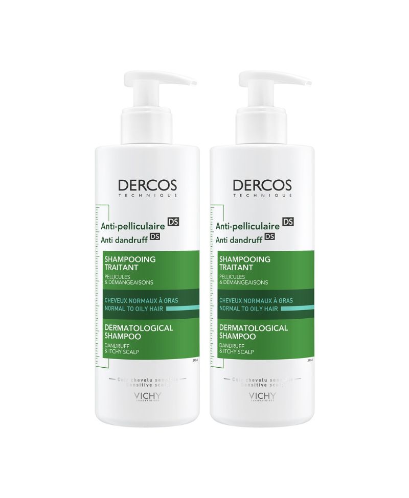 Dercos Anti-Dandruff Normal ve Yağlı Saçlar Için Kepeğe Karşı Etkili Bakım Şampuanı 390 ml X2